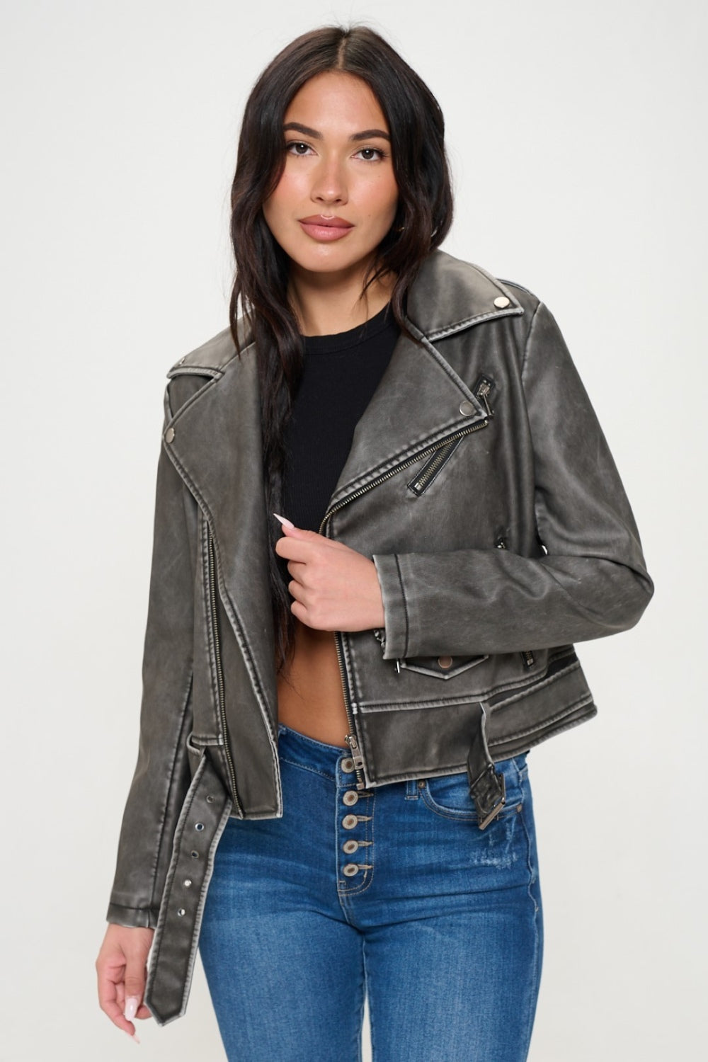 London Loose Fit Biker Jacket