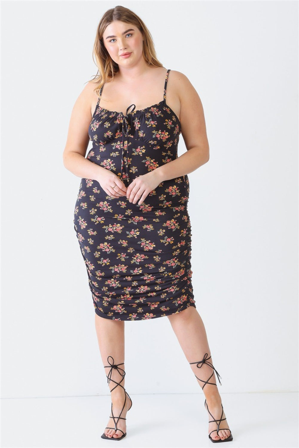 Trendy Ruched Cami Dress