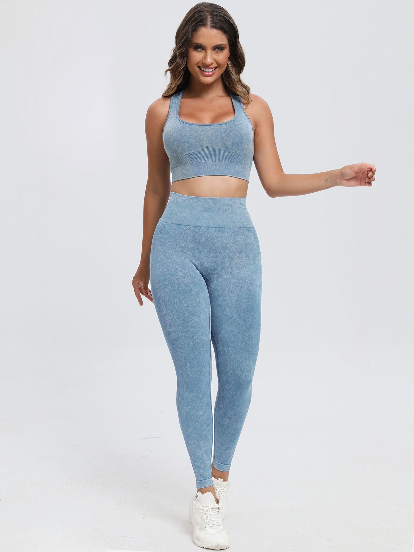 Textured Top and Pants Active Set