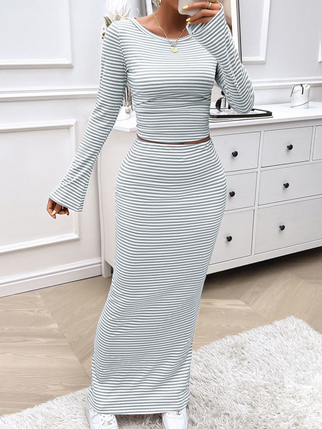 Film Noir Skirt Set