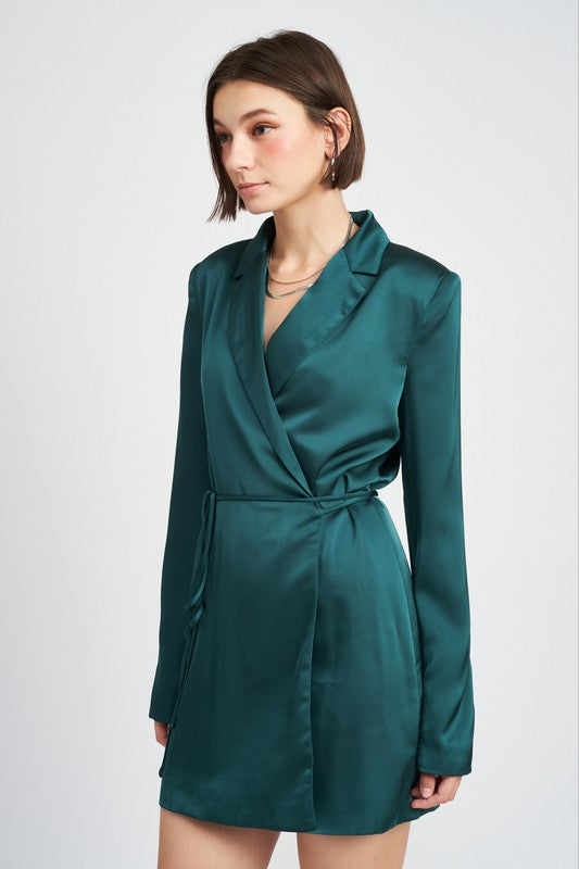 Wrapped Blazer Dress VELVET Wrapped Blazer Dress VELVET