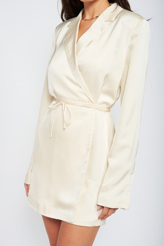 Wrapped Blazer Mini Dress