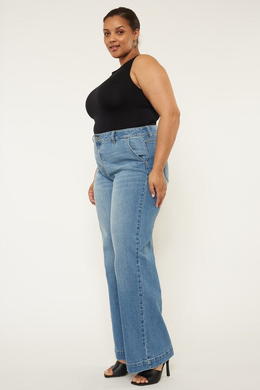 Plus High Rise Jeans