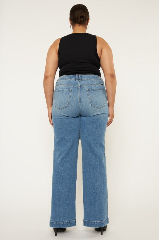 Plus High Rise Jeans