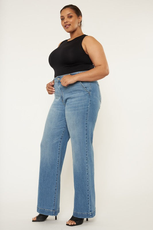 Plus High Rise Jeans