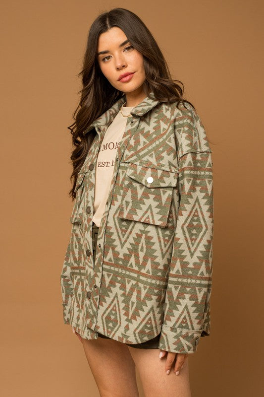 3D Aztec Shacket