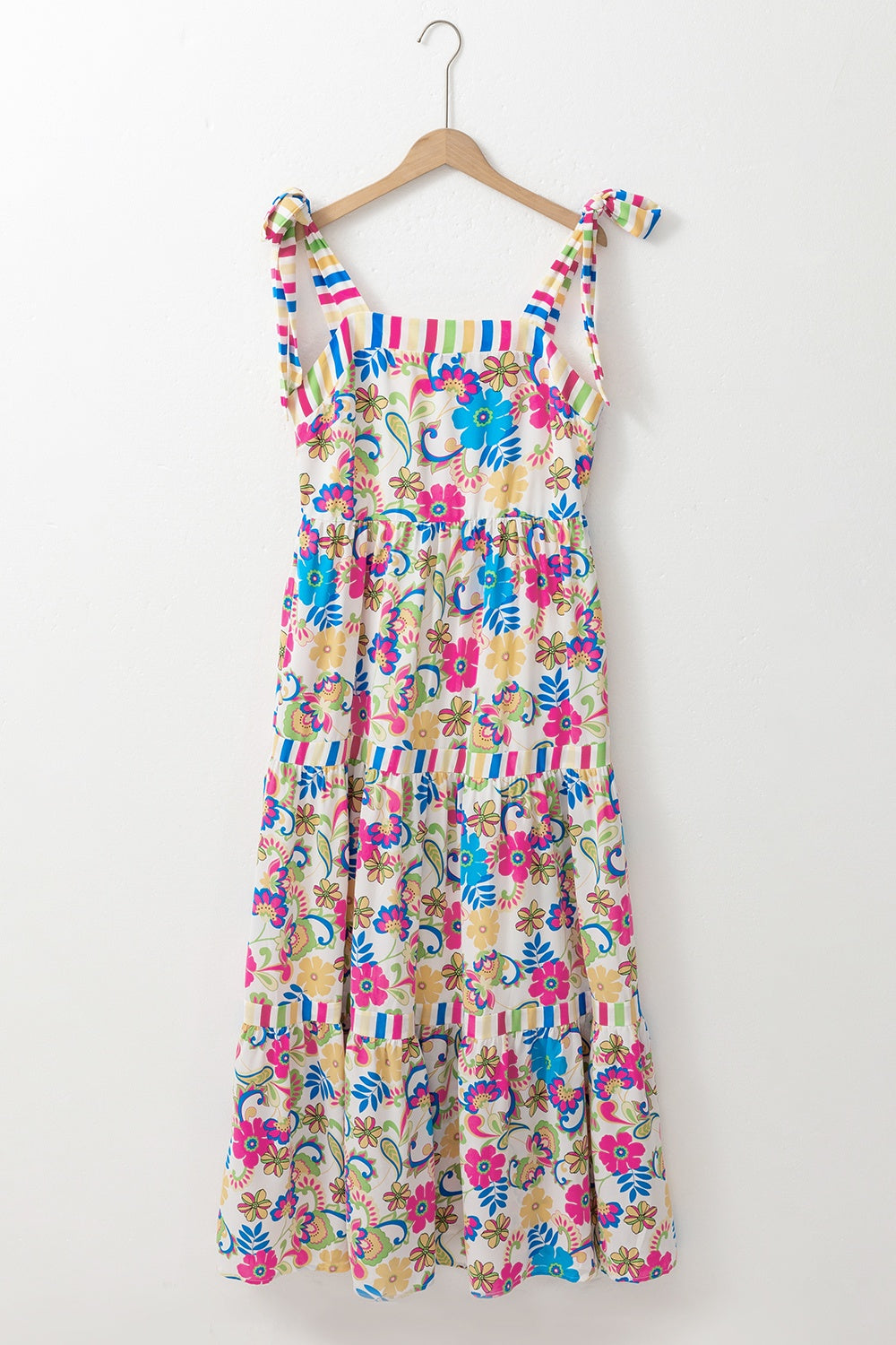 Tied Floral Maxi Dress