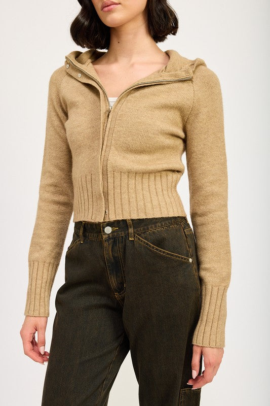 Cropped Hoodie Zip Up!