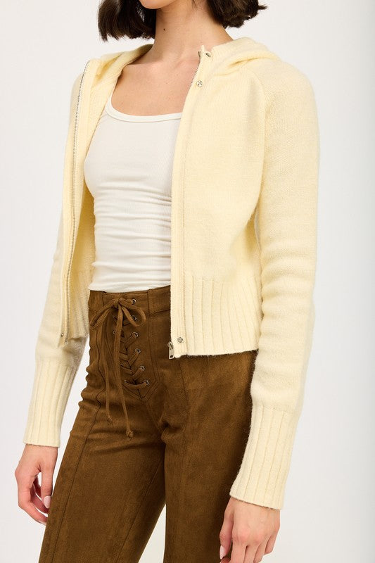 Cropped Hoodie Zip Up!