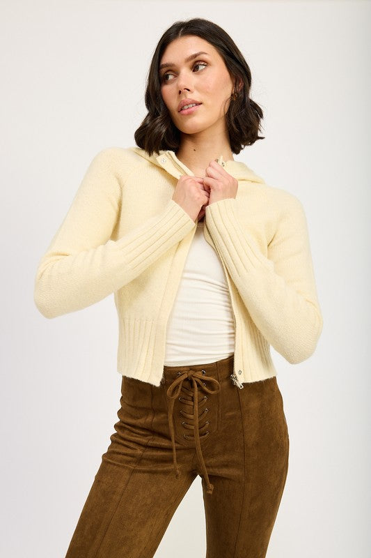 Cropped Hoodie Zip Up!