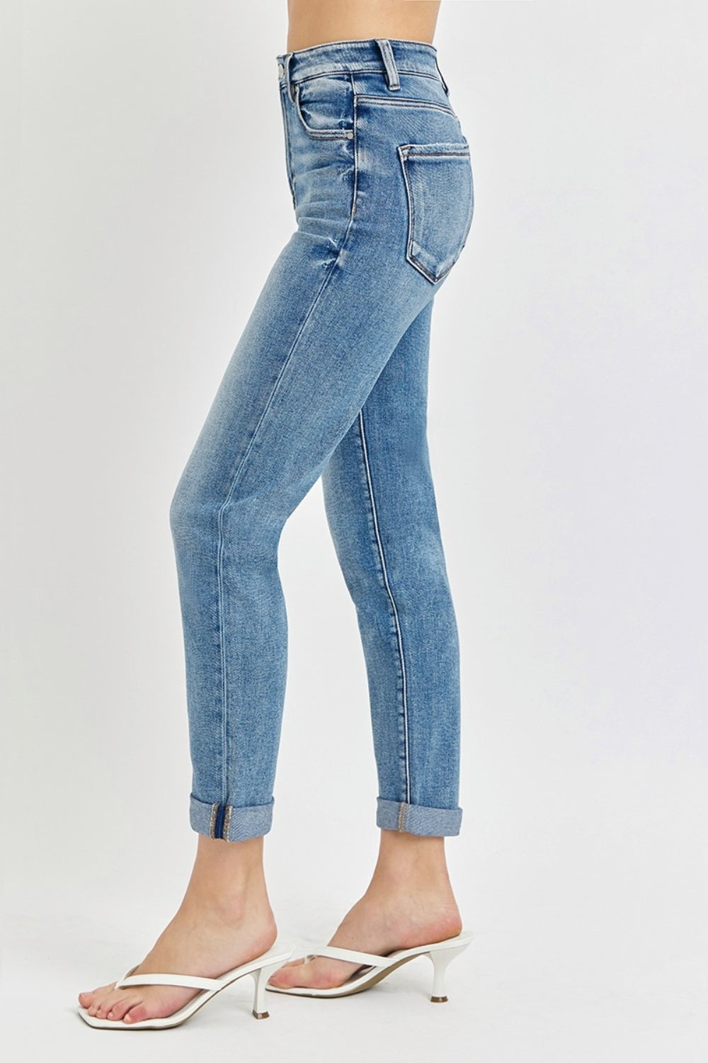 Risen Roll Up Jeans