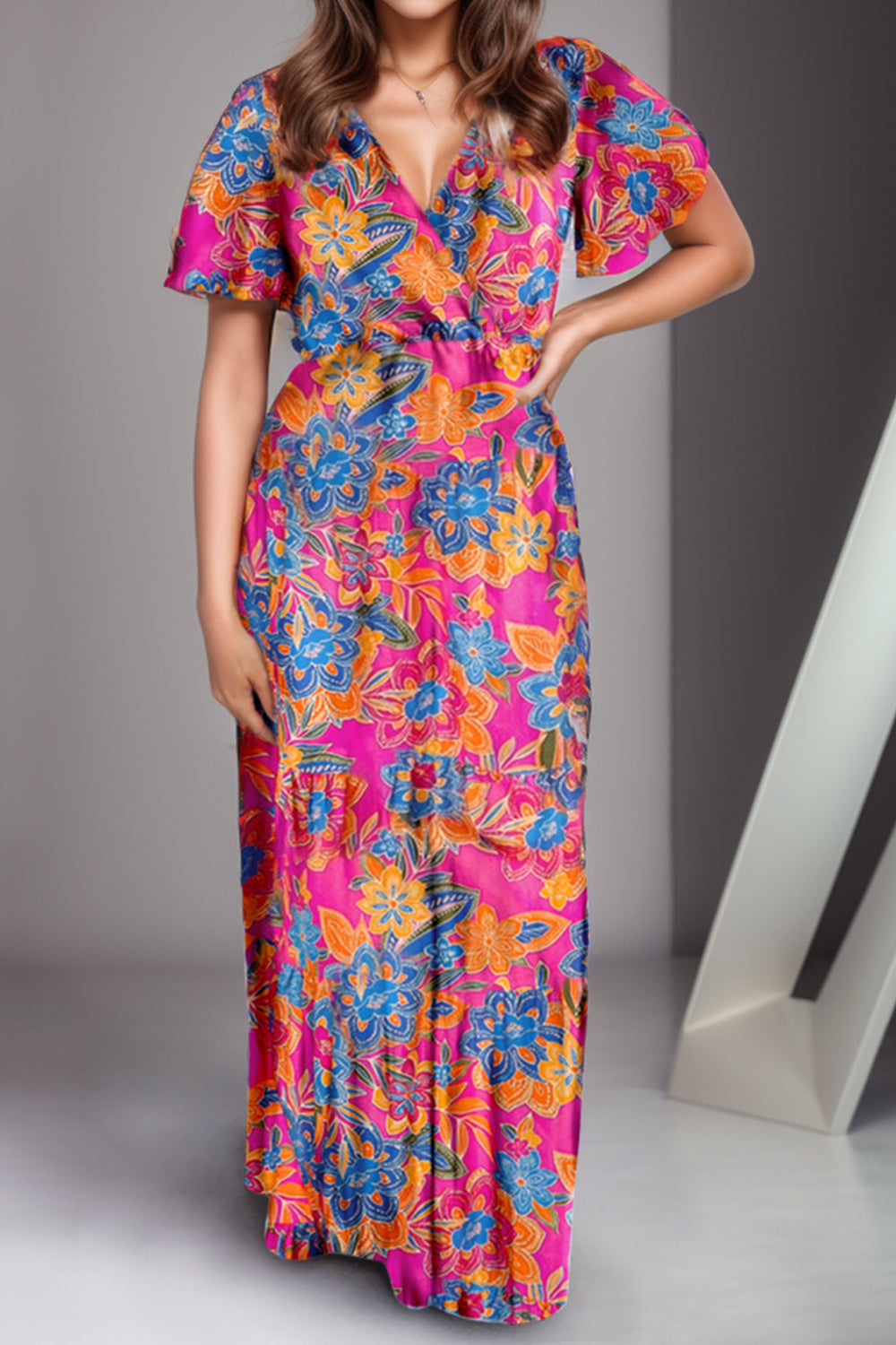 Flower Vibrancy Maxi Dress