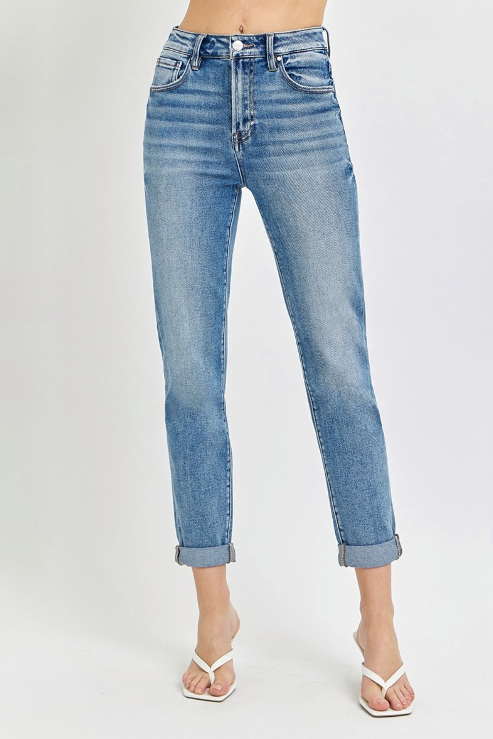 Risen Roll Up Jeans
