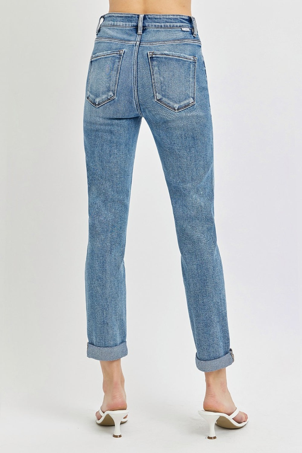 Risen Roll Up Jeans