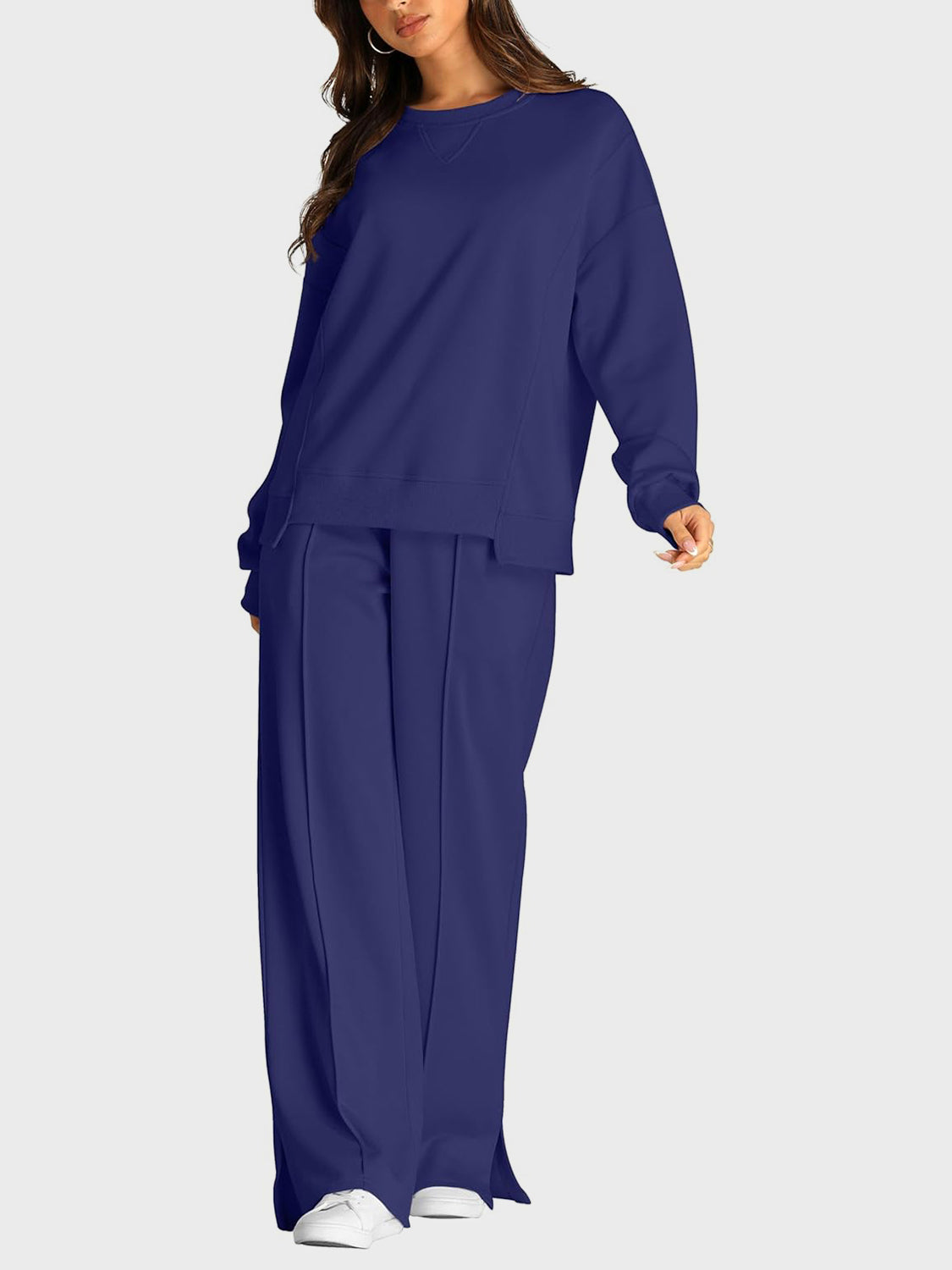 Comfortable Slit Pants Set