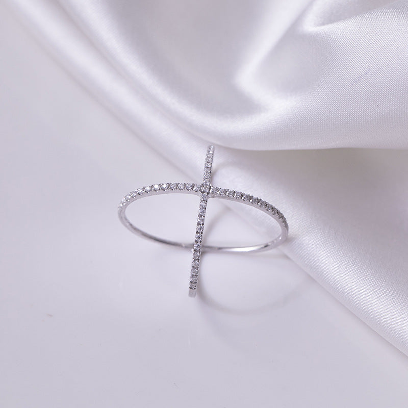 Sterling Silver Crisscross Ring