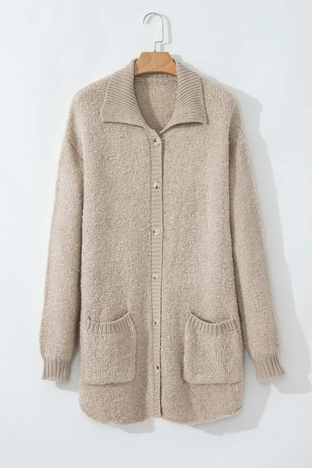 Pocketed Button Up Cardigan