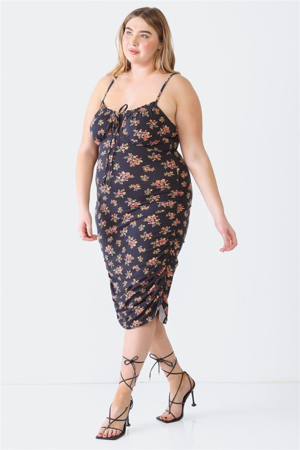 Trendy Ruched Cami Dress