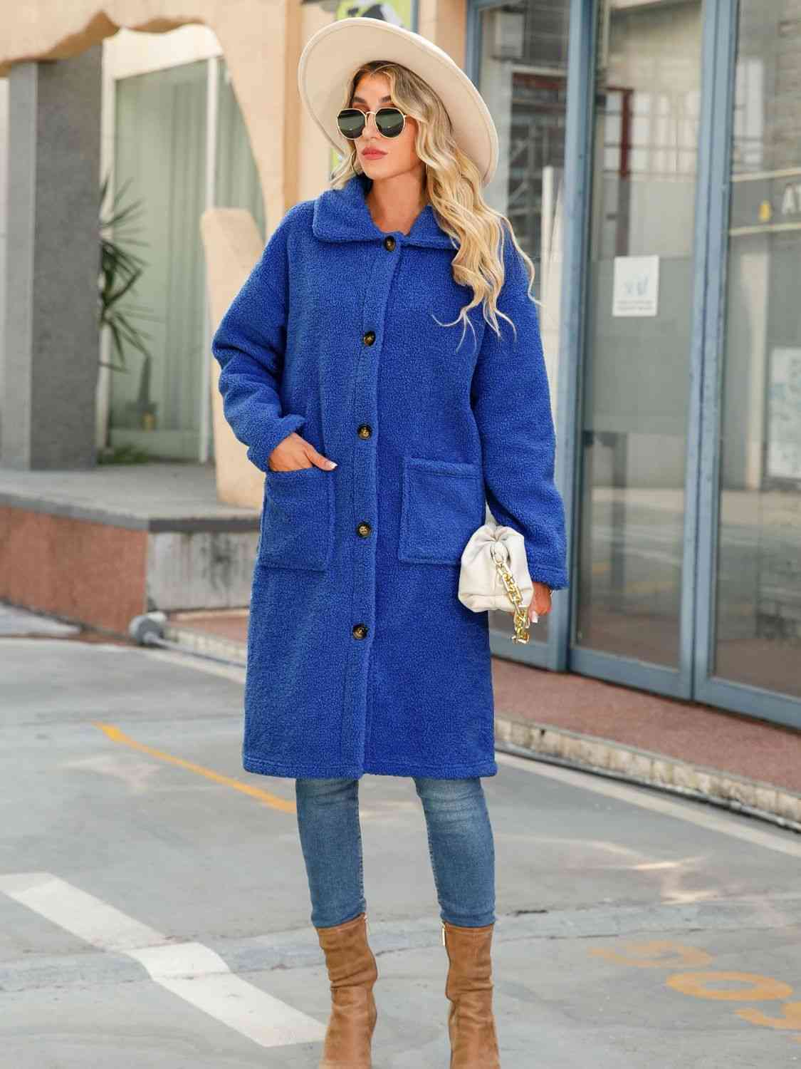 Blue Teddy Coat