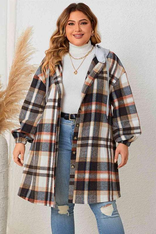 Flannel Hooded Coat