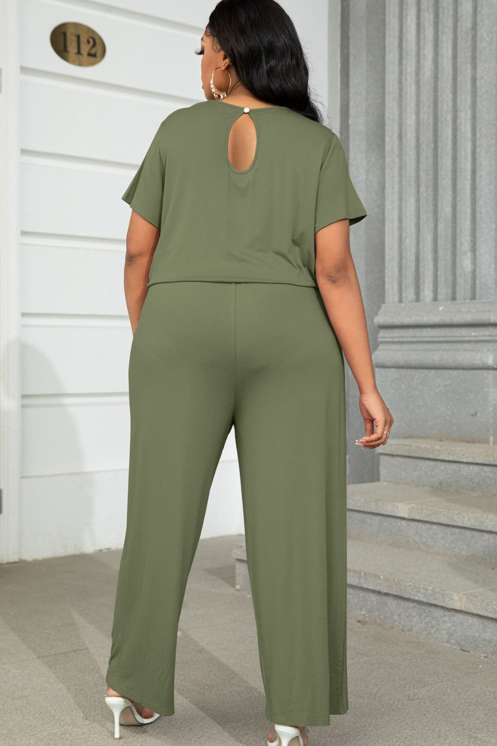 Drawstring Waist Jumpsuit