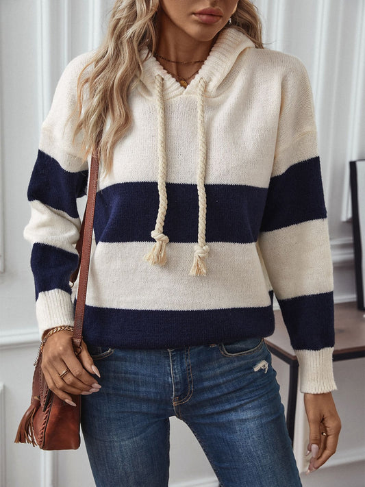 Drawstring Hooded Sweater