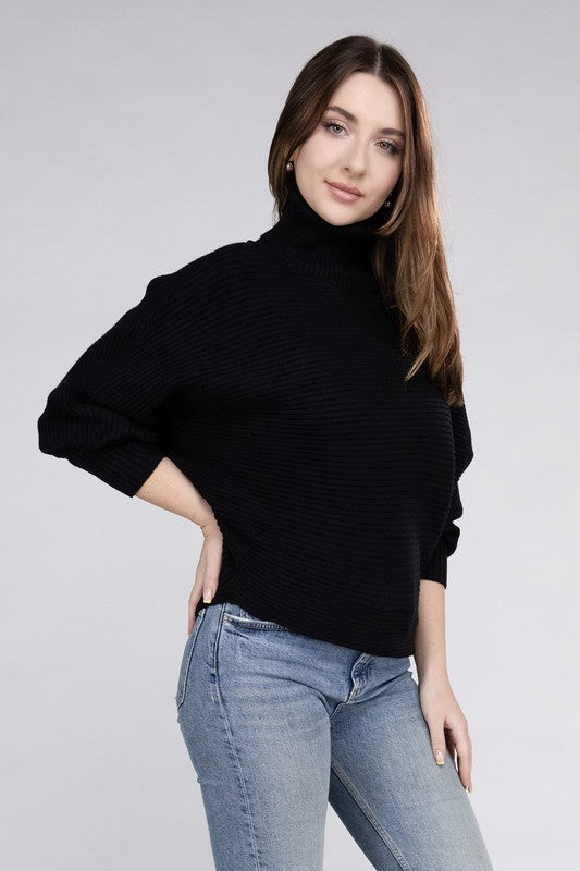 Viscose Turtleneck Sweater