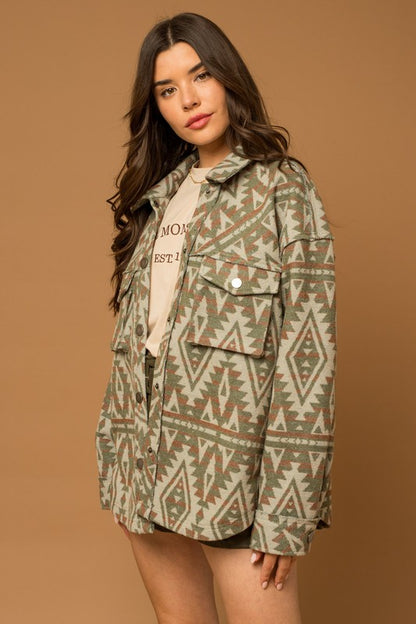 3D Aztec Shacket