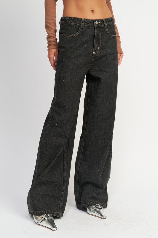 Boyfriend Pants Contrast Stitch