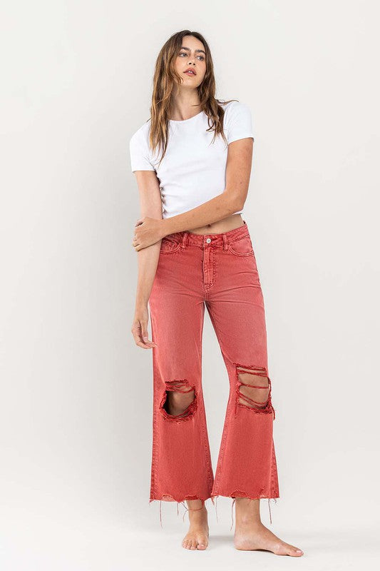 Vintage Crop Flare Jeans