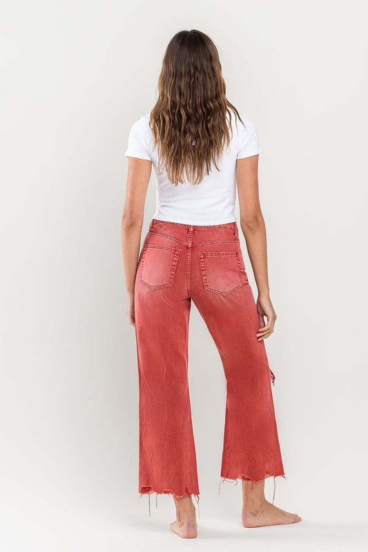 Vintage Crop Flare Jeans