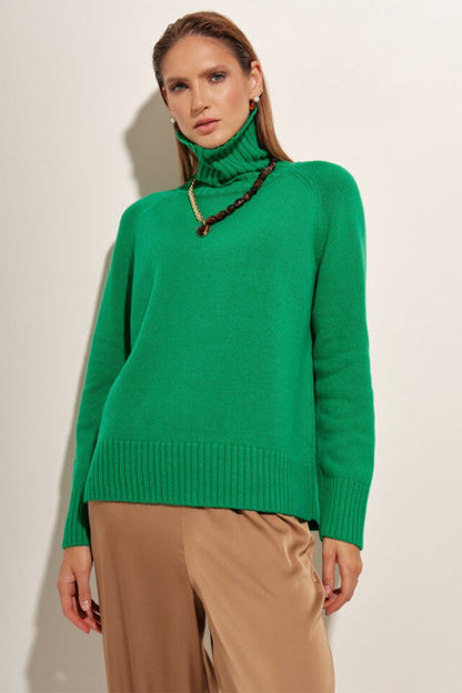 Raglan Turtle Neck Sweater