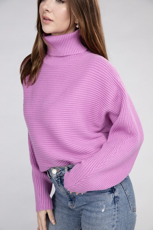 Viscose Turtleneck Sweater