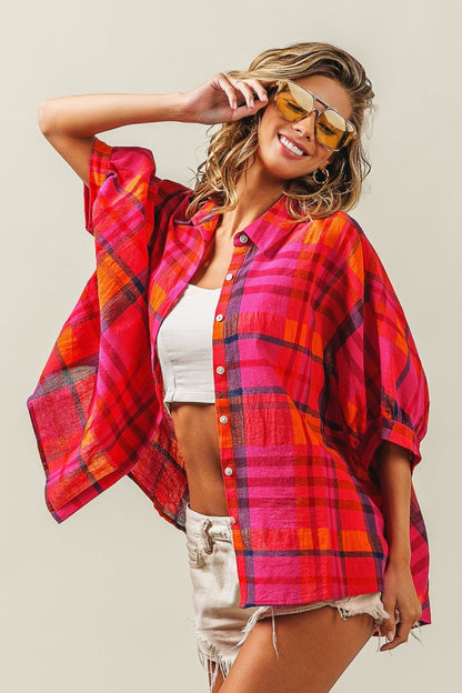 Spicy Samantha Plaid Shirt