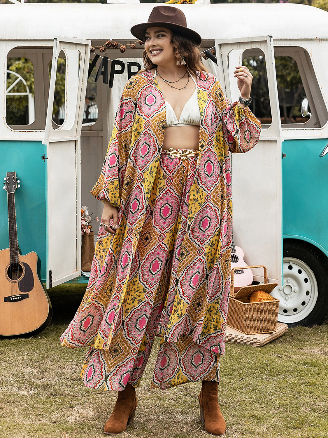 Hippie High Cover Up and Pants Set