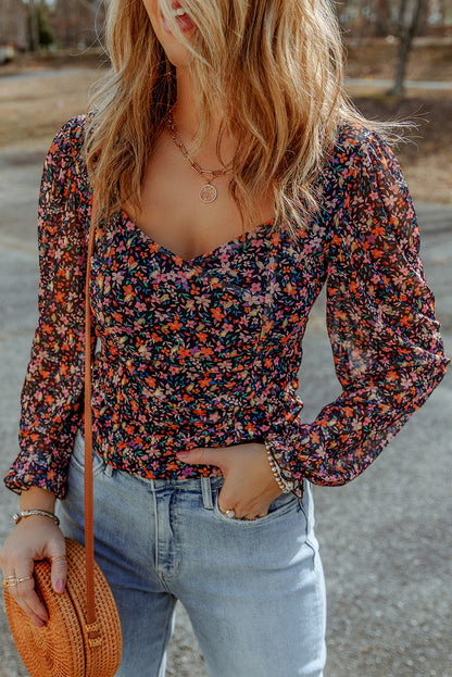 Vibrant Gardenia Blouse