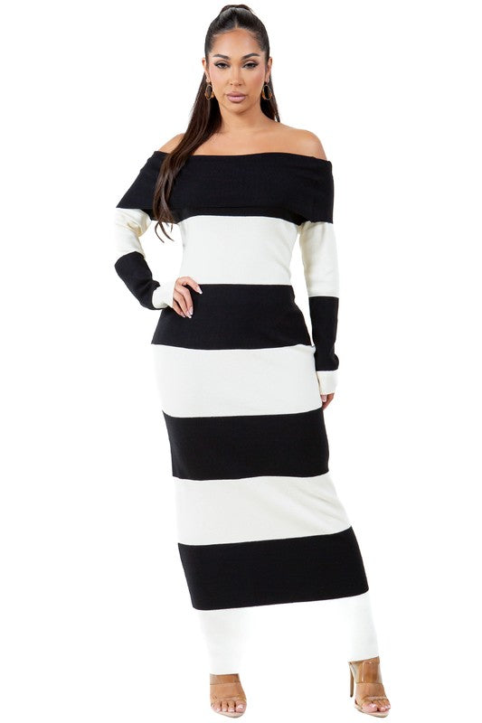 Fashion Maxi Knit Dress