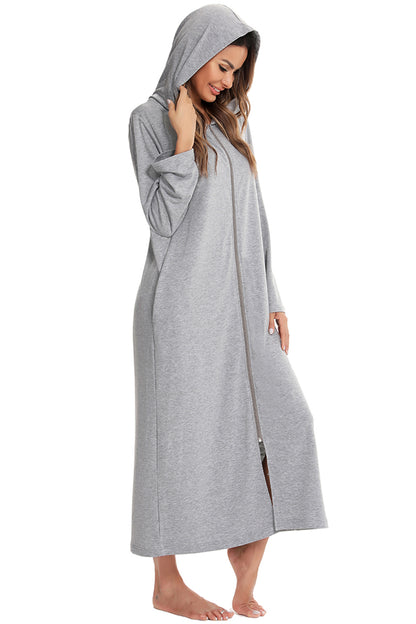 Hooded Night Dress with Pockets