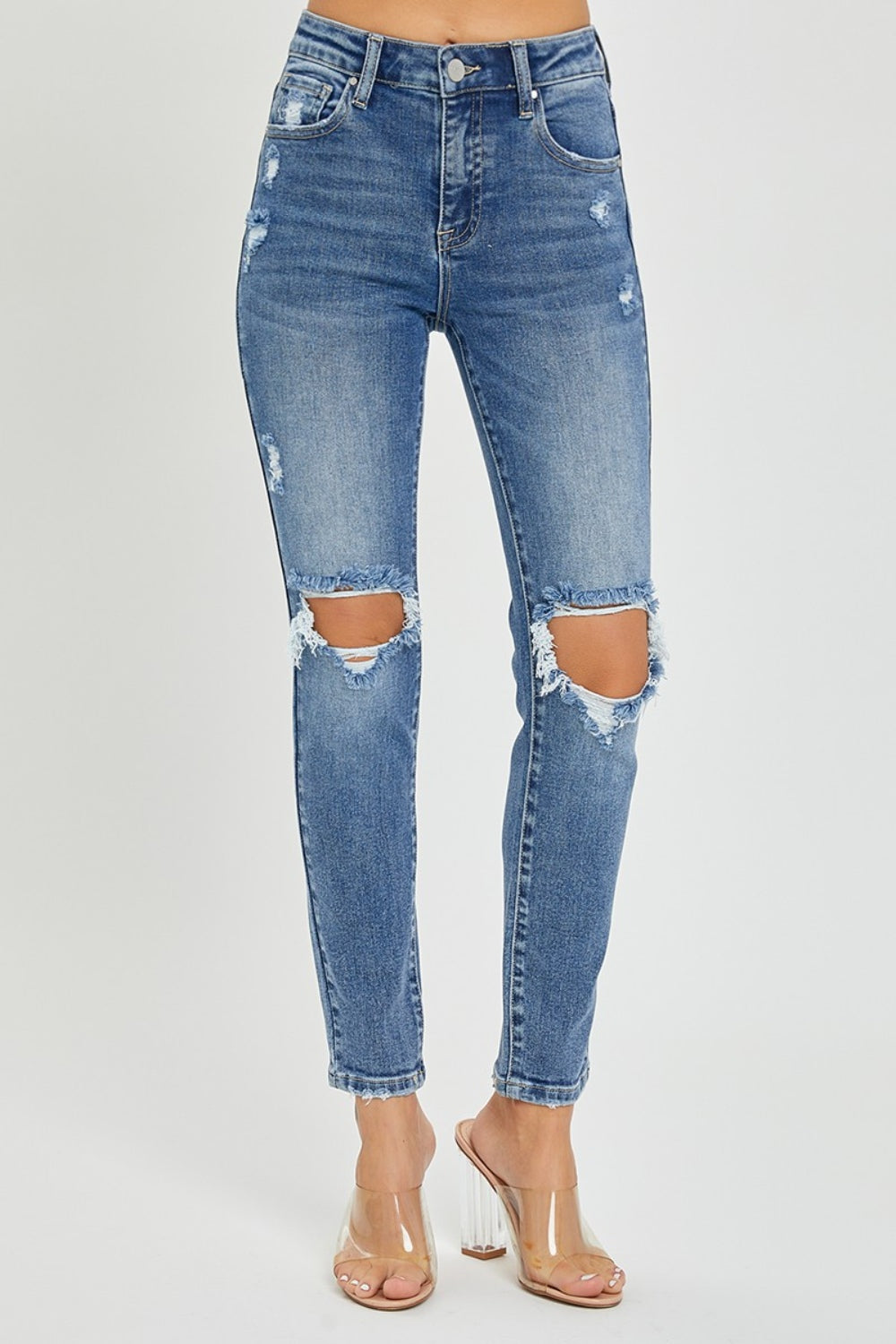 Knee Distressed Skinny Jeans