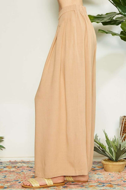 Wrap Wide Leg Pants