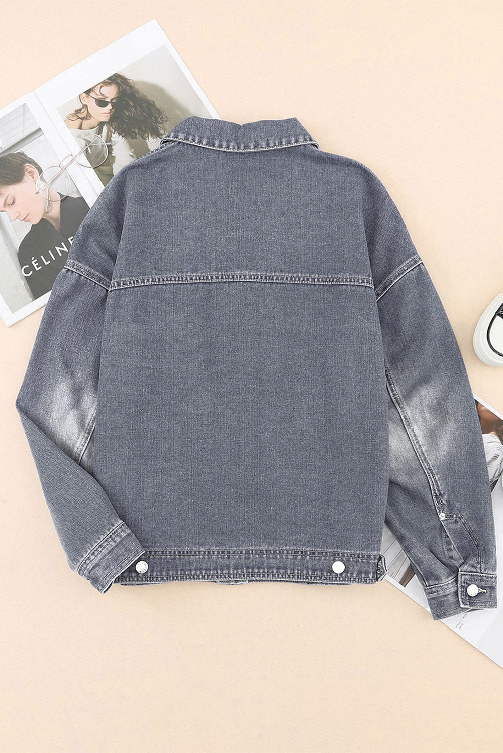 Denim Delight Jacket with Pockets