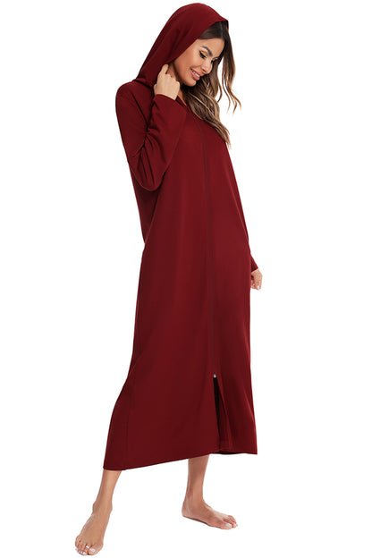 Hooded Night Dress with Pockets