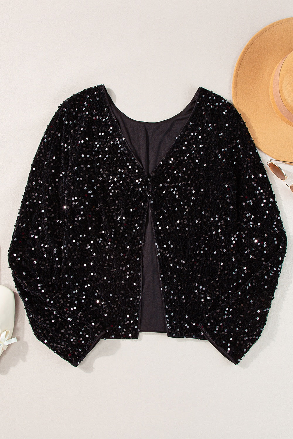 NYC Flare Sequin Blouse