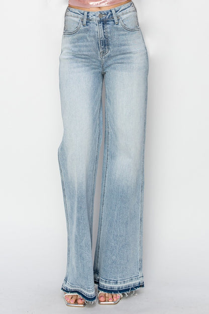 Light Blue Wide Leg Jeans