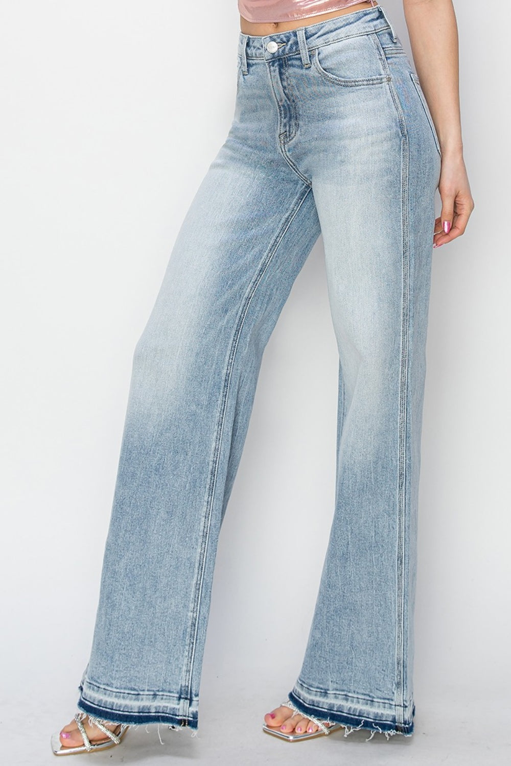 Light Blue Wide Leg Jeans