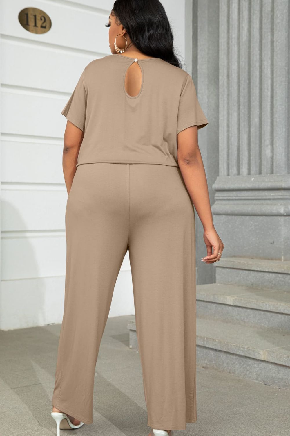 Drawstring Waist Jumpsuit