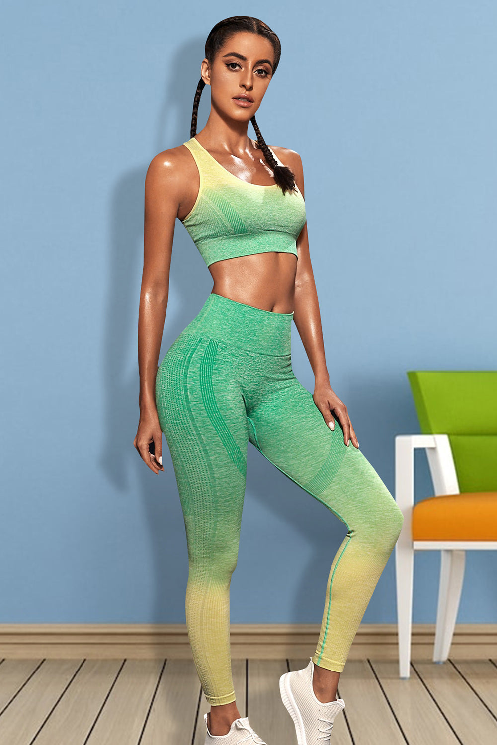 Gradient Leggings Set