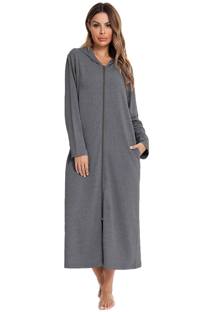 Hooded Night Dress with Pockets