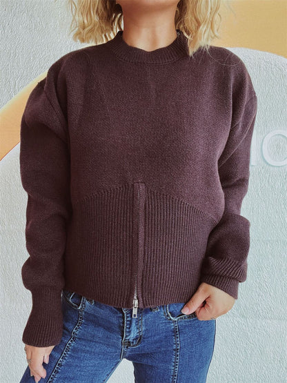 Half Zip Long Sleeve Sweater