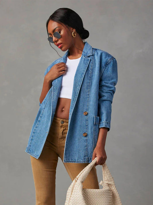 Collared Denim Jacket